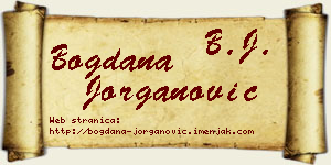 Bogdana Jorganović vizit kartica